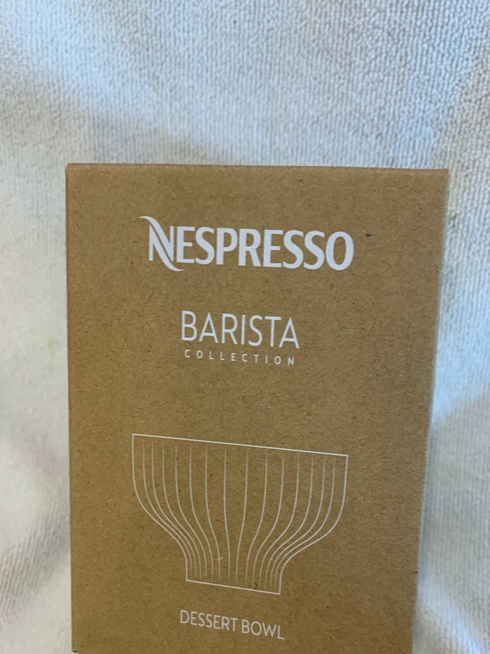 NWT Nespresso Barista Affogato Dessert Bowls Set of 2 Glass New in Box Coffee